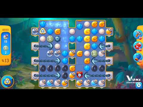 Fishdom. 8553 level no boosters and diamonds. 19 moves