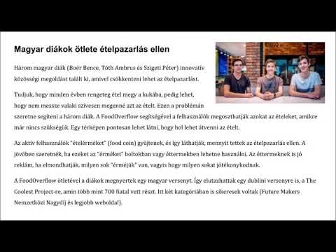 Learn Hungarian with audio 5 - Az ételpazarlás ellen / Against food waste