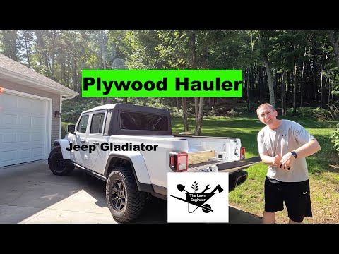 How to Haul Plywood - Drywall in a Jeep Gladiator - 4x8 sheets