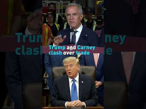 Trump and Carney clash over trade