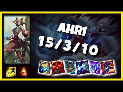 Ahri vs Fiddlesticks 11.2 Mid Lane Challenger Gameplay S11 (15/3/10) - TURKISH