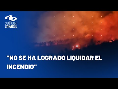 Incendio en Corrales no ha podido ser controlado: llamas superan los 10 metros de altura