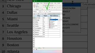 Excel CONCAT Hack: Combine City & State in Seconds (No Typing!) 