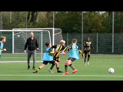 Onderlinge oefenwedstrijd JO12 selectie VS JO13-1 verloren 0-4