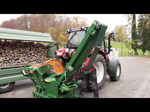 Posch Wippkreissäge mit Förderband