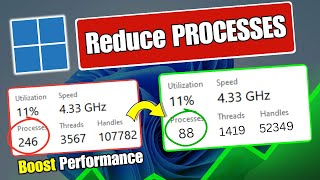 How to LOWER PROCESSES in Windows 11 to 🚀 BOOST Performance and Fix LAGGING (2025)
