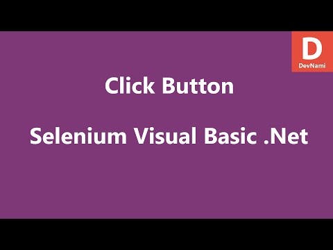 Selenium Visual Basic Net Click Button