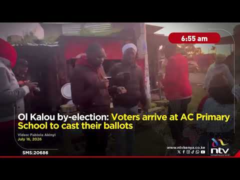 Ol Kalou by-election: Voters arrive at AC Primary School to cast their ballots