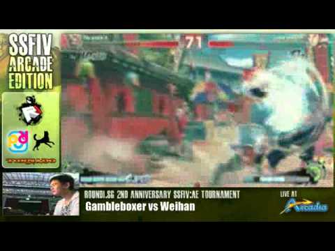 R1SG 2 Year Anniversary SSFIV:AE Tourney 36/58 - L2 - Gambleboxer(BA) vs Wei Han(RY)