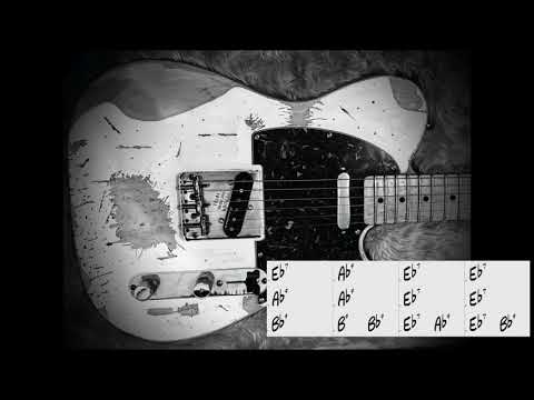 12 bars Texas blues (D# | Eb key) backing track | Only drums and bass | 75 BPM