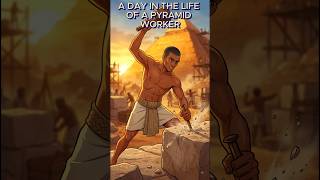 A day in the life of a pyramid worker #shorts #egypt #pyramid #history #adayinmylife