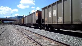 preview picture of video 'BNSF Coal Train - Colorado Springs, CO, North Bound, July 2014'