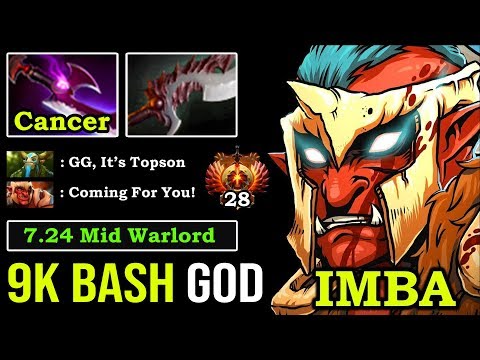 OMG 7.24 MID Troll Warlord 100% Perma Root Deadly Mind Breaker Silver Edge Deleted ALL 9K DotA 2