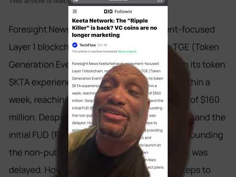 Keeta Network is not the Ripple XRP killer Who would trust them to send money or tokenize assets? 