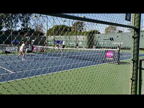Katherine Sebov vs Sofya Zhuk - Oracle Challenger Series Newport Beach 2019 - Warm Up