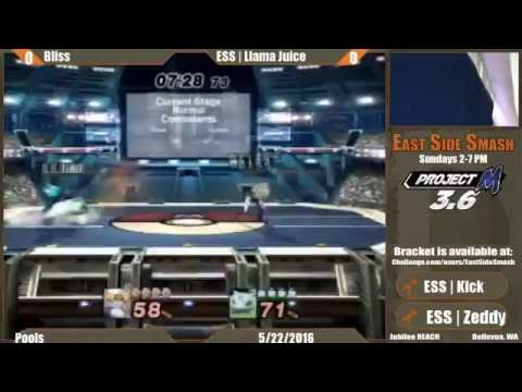 ESS Monthly #1: Bliss (Sheik) Vs ESS | Llama Juice (Ivysaur) - Pools - Project M
