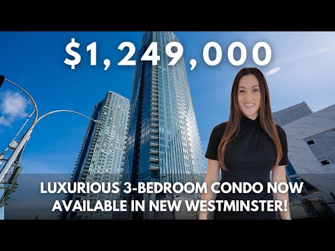 Home Tour Inside $1,249,000 luxurious Highrise apartment | New Westminster