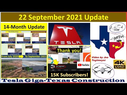 Tesla Gigafactory Texas 22 September 2021 Cyber Truck & Model Y Factory Construction Update(07:55AM)