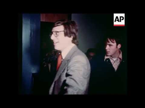 Passengers from D.B. Cooper hijacking enter Sea-Tac Airport after release.