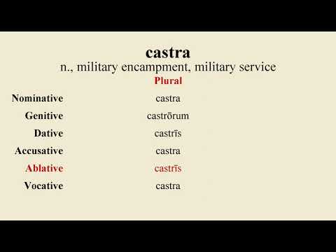 Loquere Latīnē - How to Pronounce castra