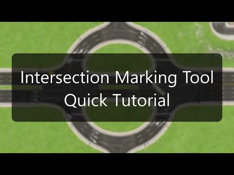 Intersection Marking Tool for Cities:Skylines
