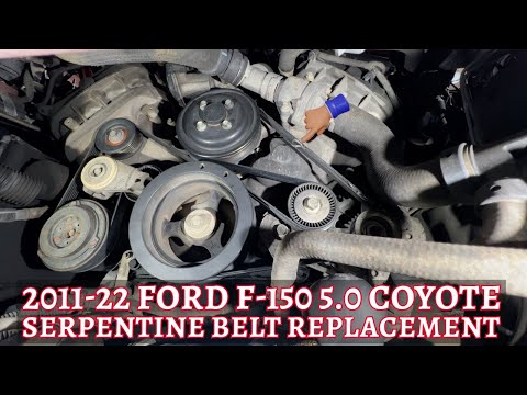 2011-22 Ford F-150 5.0 Coyote Serpentine Belt Replacement How-to