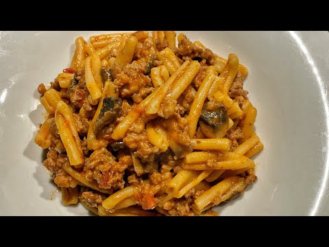 Prepara questa PASTA in 10 MINUTI! Salva pranzo. Salsiccia e funghi, versione ROSSA!