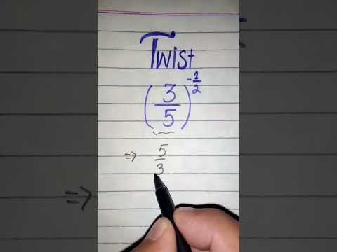 Fraction Negative Exponent Fraction | Fraction| Exponent | #maths #shorts