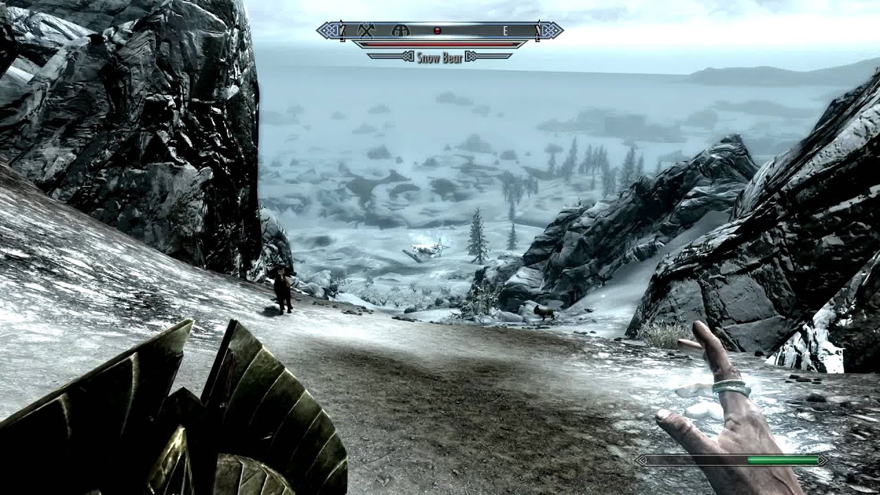 Skyrim: Release the tumbling Snow Bear! - YouTube