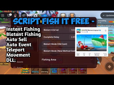 SCRIPT FISH IT TERBARU 2025 ! AUTO FISH,TELEPORT EVENT,AUTO TRADE, NOKEY/PASSWORD ! #fishit #roblox