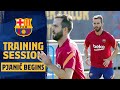 ? MIRALEM PJANIĆ'S first training session as a BARÇA PLAYER! ?❤️