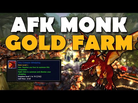 AFK Monk Gold Farm Up To 70k Gold! WoW Gold Making