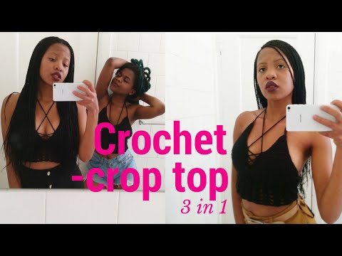 DIY Crochet crop top// Beginner Friendly // Boho Chic