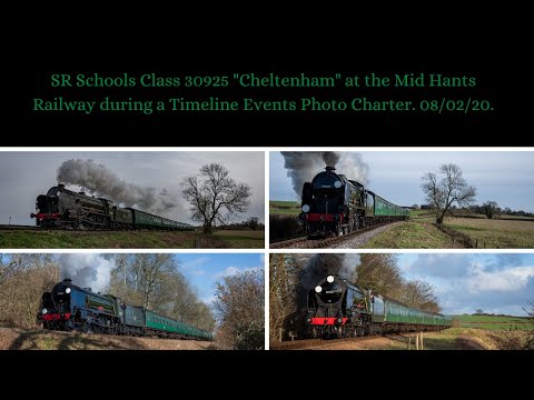 SR Schools Class 30925 "Cheltenham" at the Mid Hants Railway. 08/02/20.