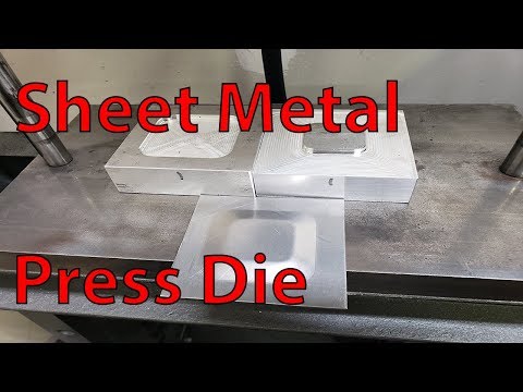 Making a sheet metal forming press die-test