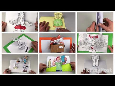 PopUpTober 2019 - A selection of the illustrated pop-ups