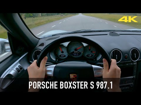 Porsche Boxster S 987 280HP manual POV drive (Binaural audio). LOUD EXHAUST. 4K 60FPS.