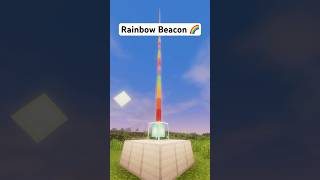 Rainbow Beacon Tutorial in Minecraft #shorts
