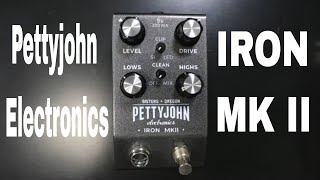 Video thumbnail for Pettyjohn Electronics IRON MK II. Classic Rock Tones! Demo Video by Shawn Tubbs by Shawn Tubbs