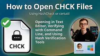 How to Open CHCK Files (File Integrity Checksum Verification)