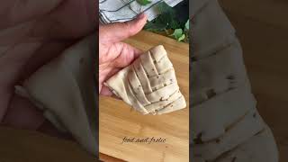 Thread samosa recipe | samosa folding method #food #samosa #samosarecipe #samosatips