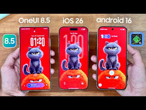 Samsung OneUI 8.5 vs iOS 26 vs Google Android 16 - COMPARISON