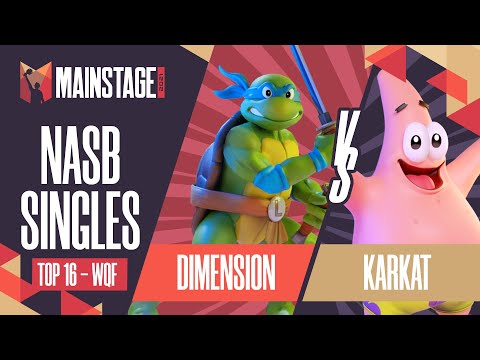 Dimension vs Karkat - Nick All-Star Brawl Top 16 - WQF - Mainstage 2021 | Leonardo vs Patrick (NASB)