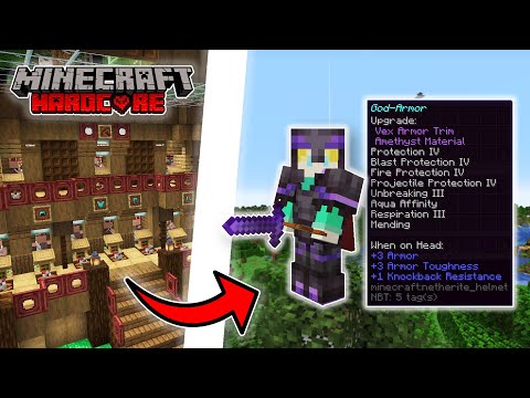 I got GOD ARMOR in Hardcore Minecraft! #14