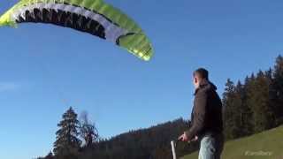 preview picture of video 'new Oxy 3.0 monosurface RC Paraglider, Opale Paramodels, first day'