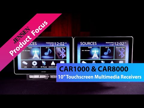 Jensen CAR8000 and CAR1000 Multimedia Receivers | Demo & Highlights