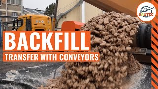 Backfill material transfer with conveyors 💪
