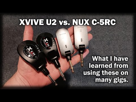 Guitar Wireless Review - XVIVE U2 vs. NUX C5RC