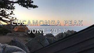 My first time in a hammock + Cucamonga Peak overnight