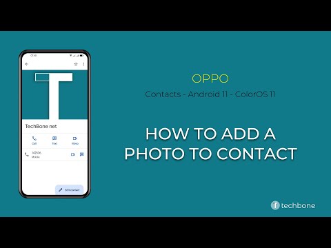 How to Add a Photo to Contact - Oppo [Android 11 - ColorOS 11]